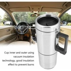Car Kettle, Stainless Steel Car Truck Travel Kettle Cup Quick Boil For Tea Coffee (12V) MODOU -Small Appliances Store 89805827 5
