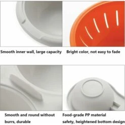 Microwave Egg Cooker, 2-piece Plastic Double-cup Portable Large-capacity Egg Pot, With Cover, Suitable For Microwave Kitchen 9 Microwave Egg Cooker, 2-piece Plastic Double-cup Portable Large-capacity Egg Pot, With Cover, Suitable For Microwave Kitchen -Small Appliances Store 90104751 5