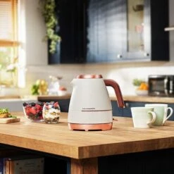 Beko Off White & Rose Gold Cosmopolis Dome Kettle & 4 Slice Toaster Set -Small Appliances Store 90587913 4