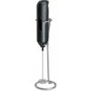 Electric Milk Frother Handheld With Stainless Steel Stand Battery Powered Foam Maker