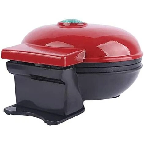 Mini Waffle Maker Machine For Individual Waffles, Paninis, Hash Browns Red 2 Mini Waffle Maker Machine For Individual Waffles, Paninis, Hash Browns Red - Image 2