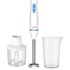 Hand-held Multi-functional Kitchen Stick, Baby Food Supplement, Electric Stir Stick, Cooking Machine Juicer Set(host+meat Grinder Cup)