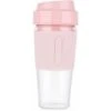 Portable Blender Juicer Cup Mini Smoothies Maker Rechargeable Blender Personal Size Blender Travel Cup With Safety Guard (Pink)