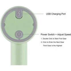 Detachable Double-Stick USB Egg Beater Portable Electric Egg Whisk Cordless 3-Speed Adjustable Stainless Steel Kitchen Mixer, Green 7 Detachable Double-Stick USB Egg Beater Portable Electric Egg Whisk Cordless 3-Speed Adjustable Stainless Steel Kitchen Mixer, Green -Small Appliances Store 90818441 3