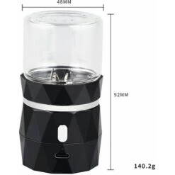 Grinder Home Portable Mini Electric Smoke Grinder USB 200W High Power 400mAh 16000rpm Speed Herb Pulverizer, Black -Small Appliances Store 90818893 5