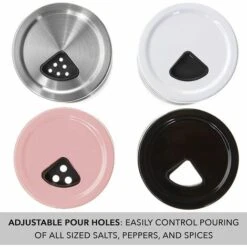 Stainless Steel Glass Spice Bottle Spice Jar Home Kitchen Cooking Stainless Steel Color Pepper Bottle -Small Appliances Store 91164102 3