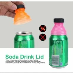 Lot Of 6 Couvercles De Canette De Boisson, Bouchons De Bouteille En Plastique Réutilisables Pour Boissons Gazeuses Fraîches 8 Lot Of 6 Couvercles De Canette De Boisson, Bouchons De Bouteille En Plastique Réutilisables Pour Boissons Gazeuses Fraîches -Small Appliances Store 91168704 4