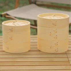 Outdoor Bamboo Steamer (3 Steamers + 1 Lid), Medium 9 Outdoor Bamboo Steamer (3 Steamers + 1 Lid), Medium -Small Appliances Store 91175011 5