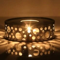 Stainless Steel Teapot Warmer With Candle Holder And Teapot