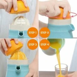 Manual Citrus Juicer, 450ml Lemon Squeezer Dual Purpose Manual Fruit Squeezer, Manual Fruit Squeezer For Lemons/Lime/Orange/Grapefruit -Small Appliances Store 91891936 4