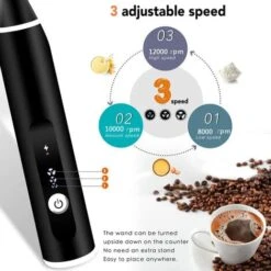 Rechargeable Electric Milk Frother With For Coffee, Matcha, Latte Cappuccino, Hot Chocolate -Small Appliances Store 91901811 3