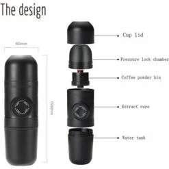 Portable Coffee Maker, 70ml Manual Coffee Maker, Mini Ground Coffee Maker, Portable, Espresso Maker Manual Coffee Maker, For Camping Hiking -Small Appliances Store 92347158 4