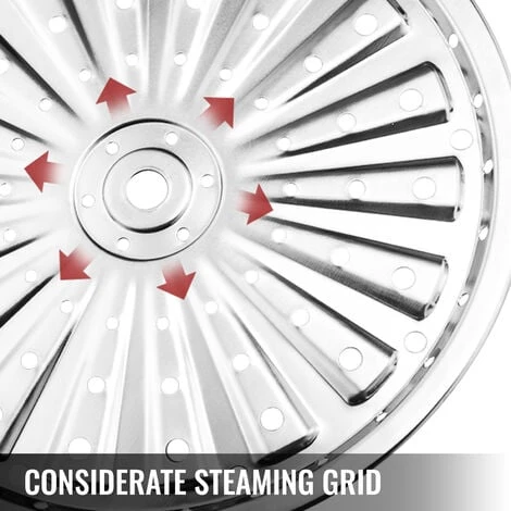 VEVOR Food Steamers Stainless Steel 5 Titer Stainless Steel Steamers For Cooking 28cm/11inch Food Steamer Pot Set Suitable For Gas Electric Grill Stove Top Ceramic Halogen Induction 5 VEVOR Food Steamers Stainless Steel 5 Titer Stainless Steel Steamers For Cooking 28cm/11inch Food Steamer Pot Set Suitable For Gas Electric Grill Stove Top Ceramic Halogen Induction - Image 5