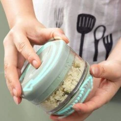 Mini Manual Vegetable Chopper Garlic Chopper Vegetable Chopper With Bowl Food Supplement Puree Machine -Small Appliances Store 92864642 3