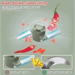 Mini Manual Vegetable Chopper Garlic Chopper Vegetable Chopper With Bowl Food Supplement Puree Machine -Small Appliances Store 92864642 5