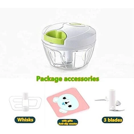 Manual Puller, Vegetable Chopper, Salad/garlic For Salsa/pesto/onions (450ml) 4 Manual Puller, Vegetable Chopper, Salad/garlic For Salsa/pesto/onions (450ml) - Image 4