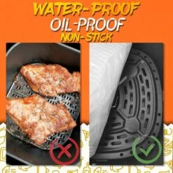 Air Fryer Liners, 100 Pcs Disposable Air Fryer Paper Liner Air Fryer Accessories Air Fryer Paper 9 Air Fryer Liners, 100 Pcs Disposable Air Fryer Paper Liner Air Fryer Accessories Air Fryer Paper -Small Appliances Store 92865077 5