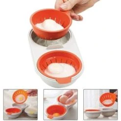 Microwave Egg Boiler Double Cup Double Layer Cookware (2 PSC) 7 Microwave Egg Boiler Double Cup Double Layer Cookware (2 PSC) -Small Appliances Store 92865399 3