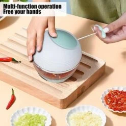 Meat Grinder, Multi-Function Mini Chopper, Vegetable Cutter, Kitchen Utensil For Vegetables Fruits Garlic Onions Carrots -Small Appliances Store 92865413 4