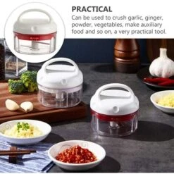 Mini Manual Garlic Chopper Mini Crusher Portable Vegetable Chopper Chopper Chopper Meat Cutting Machine For Garlic Ginger Onion Food -Small Appliances Store 92865435 4