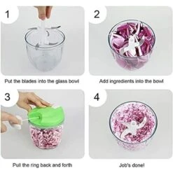 Mini Manual Vegetable Chopper With Grinder And Professional Mixer With Compact And Professional Cutting Blade Of Kitchen Without Noise 7 Mini Manual Vegetable Chopper With Grinder And Professional Mixer With Compact And Professional Cutting Blade Of Kitchen Without Noise -Small Appliances Store 92866389 3