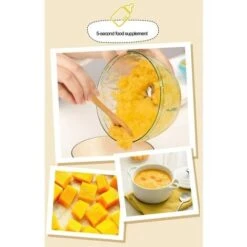 Mini Chopper Hand Chopper Manual String For Cutting Vegetables Onions Garlic Meat Stainless Steel Blades Non-Slip Base 485ml Yellow -Small Appliances Store 92867376 3