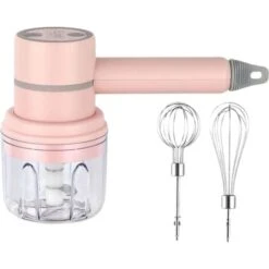 250ml Electric Home Blender Baking Tool Versatile Hand Mixer With Beaters And Dough Hooks - 150W Power