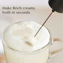 Portable Milk Frother For Coffee, Electric Latte Whisk, Milk Frother, Mini Mixer For Lattes, Cappuccino, Hot Chocolate -Small Appliances Store 93495472 5