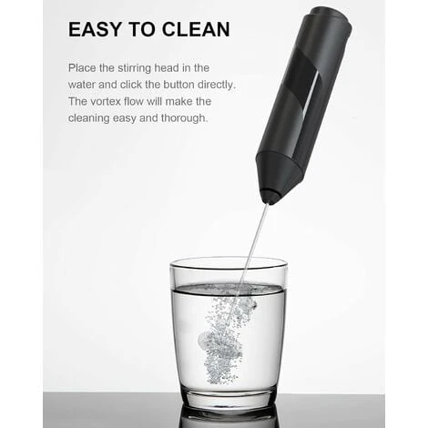 Handheld Milk Frother, Battery Powered Drink Mixer For Matcha Coffee, Portable Electric Whisk Drink Mixer Mini Foam Maker 4 Handheld Milk Frother, Battery Powered Drink Mixer For Matcha Coffee, Portable Electric Whisk Drink Mixer Mini Foam Maker - Image 4