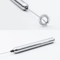 Portable Milk Frother, Battery Operated Portable Electric Milk Frother Coffee Maker Latte Cappuccino 304 Stainless Steel Whisk -Small Appliances Store 93498719 3