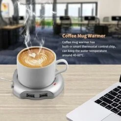 USB Coffee Cup Warmer Desktop Cup Warmer 10cmx9cmx2cm -Small Appliances Store 93535544 3