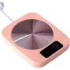 USB Portable Cup Warmer Mini Thermostatic Powder Pink Heating Mat 16cm12cm2.5cm