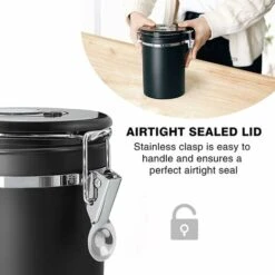 Coffee Canister, 1.8L Coffee Storage Container, One Way Co2 Valve With Date Tracking Wheel, For Store Tea, Coffee Beans 8 Coffee Canister, 1.8L Coffee Storage Container, One Way Co2 Valve With Date Tracking Wheel, For Store Tea, Coffee Beans -Small Appliances Store 93536305 4
