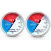 BBQ Thermometer Gauge, 2 Pack Charcoal Grill Smoker Temperature Gauge Pit BBQ Grill Thermometer