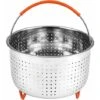 Stainless Steel Steamer Basket Instant Steamer Basket With Silicone Covered Handle Cooking Vegetables And Food