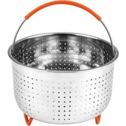 Stainless Steel Steamer Basket Instant Steamer Basket With Silicone Covered Handle Cooking Vegetables And Food