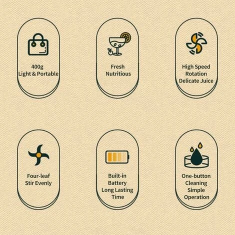 Blender Smoothie Maker, Mini Blender, Bouteille De Mélangeur De Jus Frais De 400 Ml, Tasse De Mélangeur De Fruits Rechargeable Par USB, Mélangeur Portable Pour La Maison, Les Voyages, L'extérieur 5 Blender Smoothie Maker, Mini Blender, Bouteille De Mélangeur De Jus Frais De 400 Ml, Tasse De Mélangeur De Fruits Rechargeable Par USB, Mélangeur Portable Pour La Maison, Les Voyages, L'extérieur - Image 5