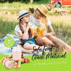 Portable Blender Bouteille, USB Rechargeable Mini Mixeur Blender Multifonctionnel Fresh Juice Blender Bouteille Mixeur De Fruits électrique Pour Fruits Milk Shakes Maison Voyage Bureau -Small Appliances Store 95077204 3