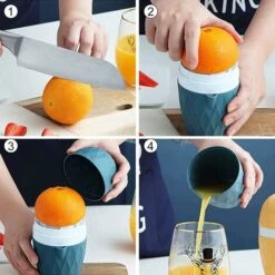 Presse-Agrumes Manuel, Mini Presse-Agrumes Manuels, Presse-Fruits Multifonctionnel, Tasse De Presse-Agrumes Manuel Portable, Pour Citron Et Fruits Outils De Cuisine -Small Appliances Store 95077414 4
