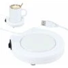 Unique USB White Portable Electronic Cup Warmer With Switch For Coffee And Milk