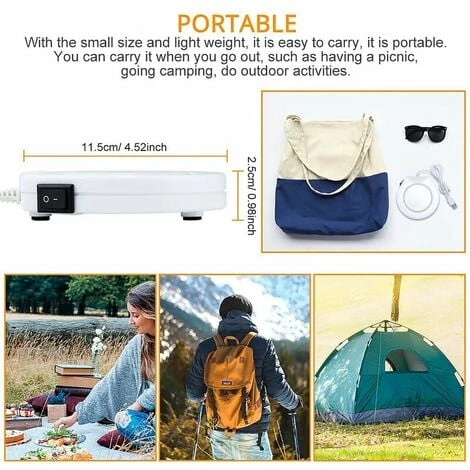 Unique USB White Portable Electronic Cup Warmer With Switch For Coffee And Milk 2 Unique USB White Portable Electronic Cup Warmer With Switch For Coffee And Milk - Image 2