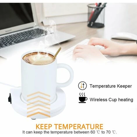 Unique USB White Portable Electronic Cup Warmer With Switch For Coffee And Milk 3 Unique USB White Portable Electronic Cup Warmer With Switch For Coffee And Milk - Image 3
