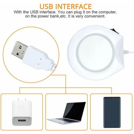 Unique USB White Portable Electronic Cup Warmer With Switch For Coffee And Milk 4 Unique USB White Portable Electronic Cup Warmer With Switch For Coffee And Milk - Image 4