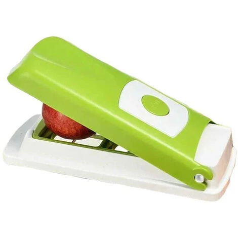 Genius Nicer Dicer Smart (12 Pcs.) In Green - Vegetable Cutter For Cubes, Sticks, Slices, Strips And Quarters - Salad Cutter Mandolin Cucumber Slicer 2 Genius Nicer Dicer Smart (12 Pcs.) In Green - Vegetable Cutter For Cubes, Sticks, Slices, Strips And Quarters - Salad Cutter Mandolin Cucumber Slicer - Image 2