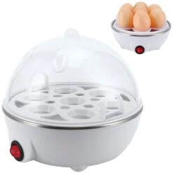 Electric Eggs Boiler Multifunctional Mini Eggs Cooker Steamer Poacher For Kitchen UseEU Plug 220V