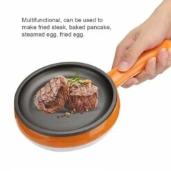 Egg Frying Pan, Multifunctional Mini Electric Non-stick Frying Pan Eggs Boiler Steamer Egg Omelet Pancake Fried Steak 220 V With Anti-scald Handle, Low Power/automatic Switch-off -Small Appliances Store 95534219 3