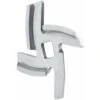 Chef Meat Grinder Blade Spare Part Stainless Steel Kitchen Food Meat Chopper Crusher Mincer Cutter Replacement For Electric Or Manual(Pack Of 2)(S)