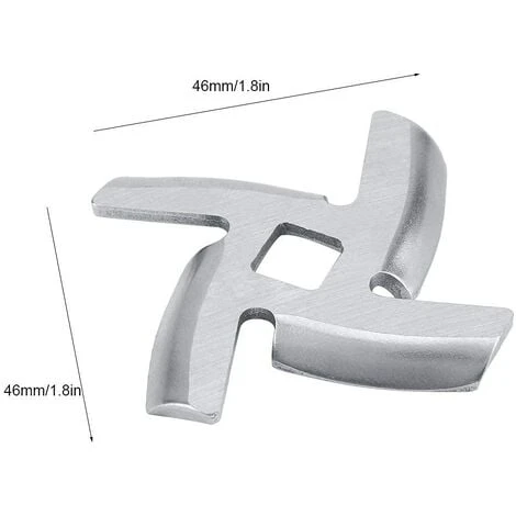 Chef Meat Grinder Blade Spare Part Stainless Steel Kitchen Food Meat Chopper Crusher Mincer Cutter Replacement For Electric Or Manual(Pack Of 2)(S) 2 Chef Meat Grinder Blade Spare Part Stainless Steel Kitchen Food Meat Chopper Crusher Mincer Cutter Replacement For Electric Or Manual(Pack Of 2)(S) - Image 2