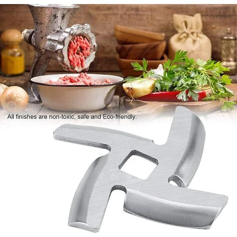 Chef Meat Grinder Blade Spare Part Stainless Steel Kitchen Food Meat Chopper Crusher Mincer Cutter Replacement For Electric Or Manual(Pack Of 2)(S) 3 Chef Meat Grinder Blade Spare Part Stainless Steel Kitchen Food Meat Chopper Crusher Mincer Cutter Replacement For Electric Or Manual(Pack Of 2)(S) - Image 3