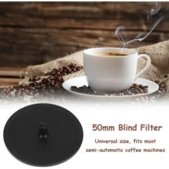 Blind Filter, 50 X 2mm / 2 X 0.08in Rubber Backflush Disk, Rubber Blanking Disc For Espresso Machines -Small Appliances Store 95534273 3